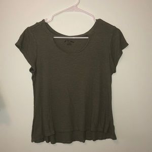 army green shirt